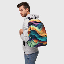 Рюкзак Цветной рельеф, цвет: 3D-принт — фото 2