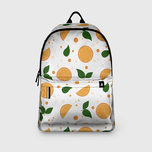 Рюкзак Апельсины с листьями / 3D-принт – фото 3