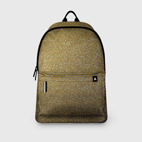 Рюкзак Текстура золотой ткани / 3D-принт – фото 3