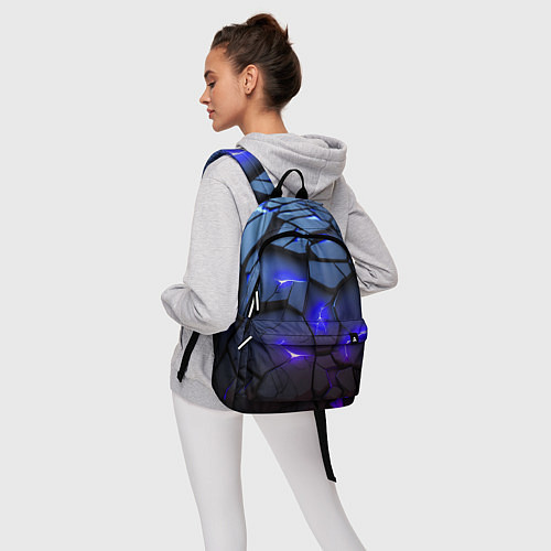 Рюкзак Светящаяся синяя лава / 3D-принт – фото 6