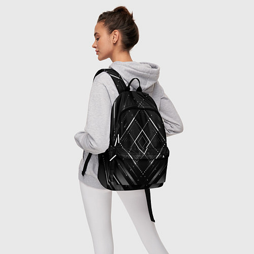 Рюкзак Hexagon Black / 3D-принт – фото 6