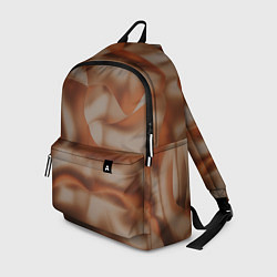 Рюкзак Тёмно-золотистые абстрактные волны, цвет: 3D-принт