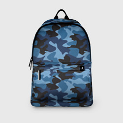 Рюкзак Сине-черный камуфляж, цвет: 3D-принт — фото 2
