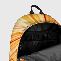 Рюкзак Абстрактные лучи оттенков оранжевого, цвет: 3D-принт — фото 2