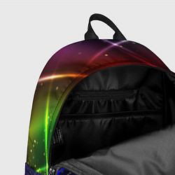 Рюкзак Неоновая решетка, цвет: 3D-принт — фото 2