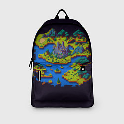 Рюкзак Пиксельный остров и замок, цвет: 3D-принт — фото 2