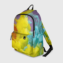 Рюкзак Абстрактные разноцветные объёмные дымы, цвет: 3D-принт