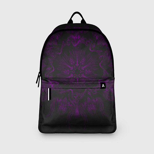 Рюкзак Фиолетовый узор / 3D-принт – фото 3
