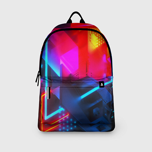 Рюкзак Neon stripes color / 3D-принт – фото 3