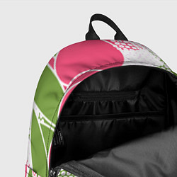 Рюкзак Абстракция круги и зеленый лист, цвет: 3D-принт — фото 2