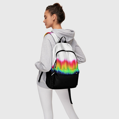 Рюкзак Северное сияние - тай-дай / 3D-принт – фото 6