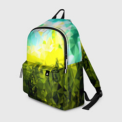 Рюкзак Green abstract colors, цвет: 3D-принт
