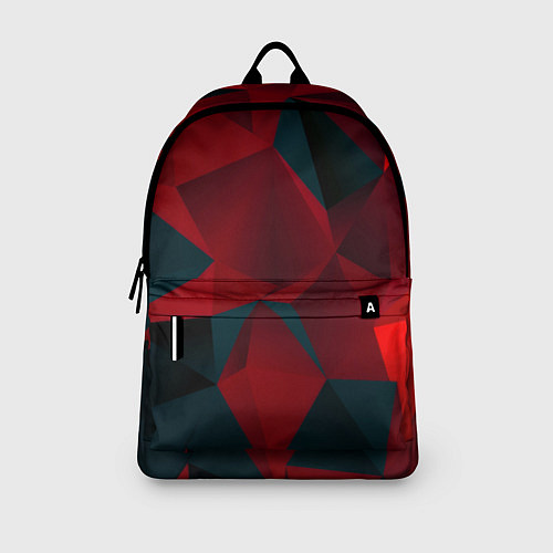 Рюкзак Битва кубов красный и черный / 3D-принт – фото 3