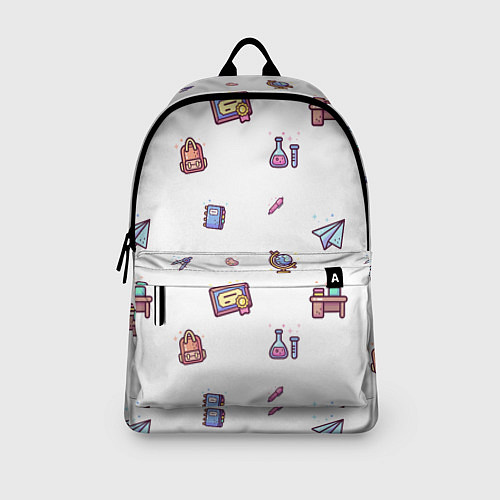 Рюкзак Паттерн - школа / 3D-принт – фото 3