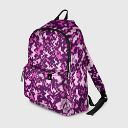 Рюкзак Розовый глитч камуфляж, цвет: 3D-принт