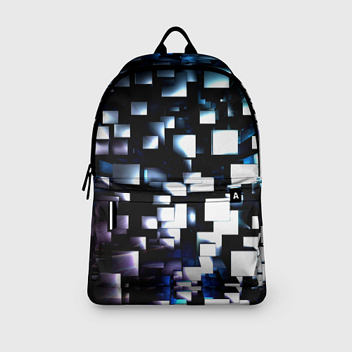 Рюкзак Неоновые кубы абстракция / 3D-принт – фото 3