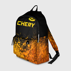 Рюкзак Chery - gold gradient: символ сверху, цвет: 3D-принт