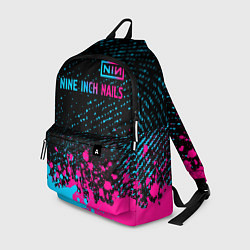 Рюкзак Nine Inch Nails - neon gradient: символ сверху, цвет: 3D-принт