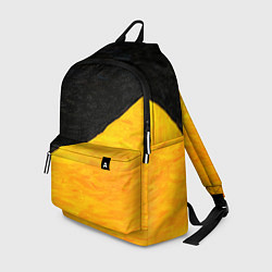 Рюкзак Черно-желтые масляные краски, цвет: 3D-принт