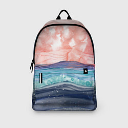 Рюкзак Абстрактный пейзаж рассвет над морем, цвет: 3D-принт — фото 2