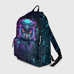 Рюкзак Сова в стиле киберпанк, цвет: 3D-принт