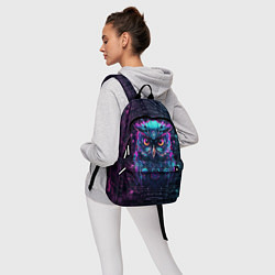 Рюкзак Сова в стиле киберпанк, цвет: 3D-принт — фото 2
