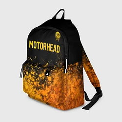Рюкзак Motorhead - gold gradient: символ сверху, цвет: 3D-принт