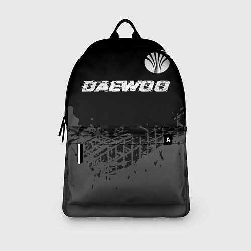 Рюкзак Daewoo speed на темном фоне со следами шин: символ / 3D-принт – фото 3