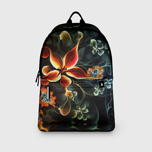 Рюкзак Абстрактные цветы / 3D-принт – фото 3