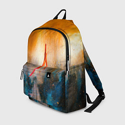 Рюкзак Оранжево-синий туман и краски, цвет: 3D-принт