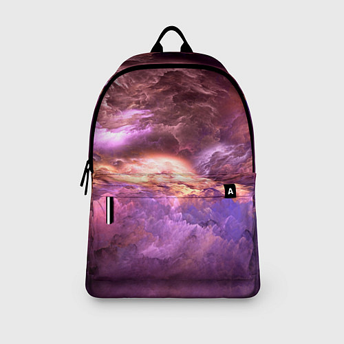 Рюкзак Фиолетовое облако / 3D-принт – фото 3