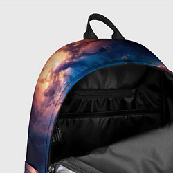 Рюкзак Небула в космосе в голубо-розовых тонах - нейронна, цвет: 3D-принт — фото 2