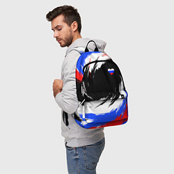 Рюкзак Сердечко Россия - мазки кисти, цвет: 3D-принт — фото 2
