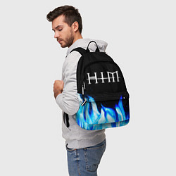 Рюкзак HIM blue fire, цвет: 3D-принт — фото 2