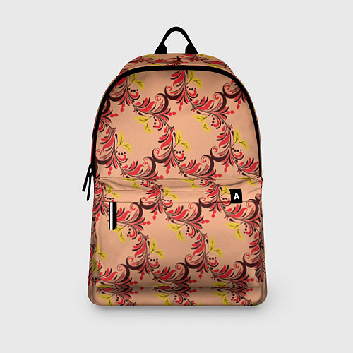 Рюкзак Абстрактный винтажный растительный орнамент / 3D-принт – фото 3