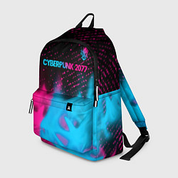 Рюкзак Cyberpunk 2077 - neon gradient: символ сверху