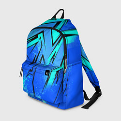 Рюкзак Sport uniform - синие брызки, цвет: 3D-принт