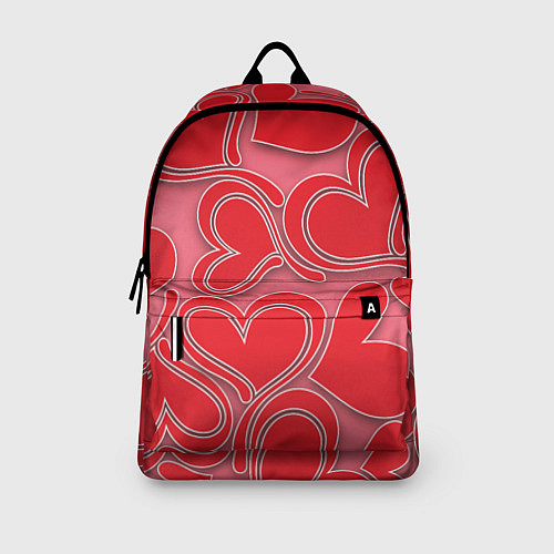 Рюкзак Love hearts / 3D-принт – фото 3