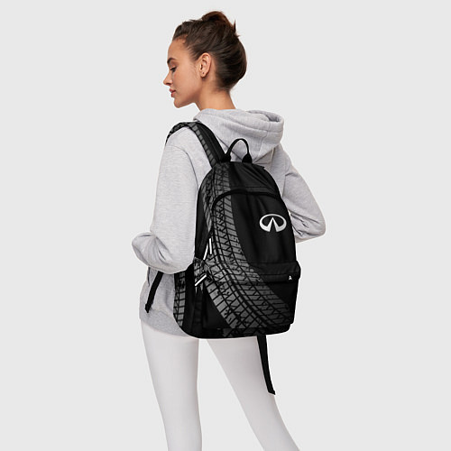Рюкзак Infiniti tire tracks / 3D-принт – фото 6