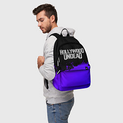 Рюкзак Hollywood Undead purple grunge, цвет: 3D-принт — фото 2