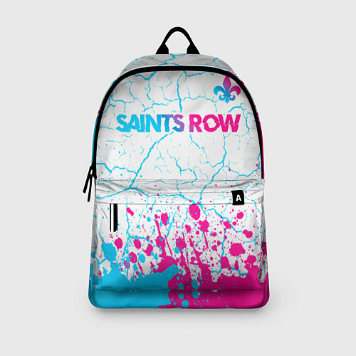 Рюкзак Saints Row neon gradient style: символ сверху / 3D-принт – фото 3