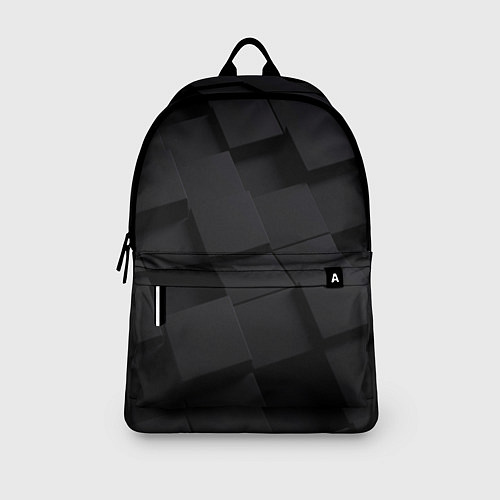 Рюкзак Чёрные геометрические блоки / 3D-принт – фото 3