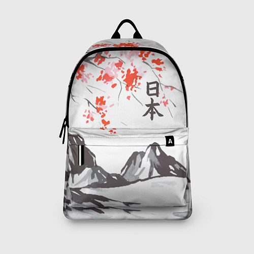 Рюкзак Цветущая сакура и солнце - Япония / 3D-принт – фото 3