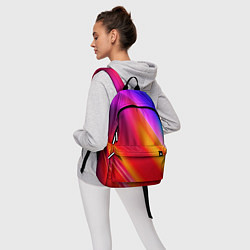 Рюкзак Неоновая радуга, цвет: 3D-принт — фото 2
