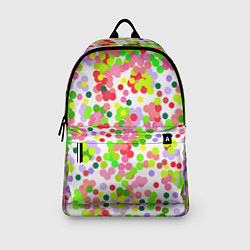 Рюкзак Разноцветное конфетти на белом, цвет: 3D-принт — фото 2