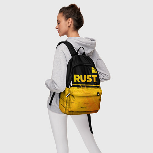 Рюкзак Rust - gold gradient: символ сверху / 3D-принт – фото 6