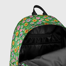 Рюкзак Объемные текстурные цветочки, цвет: 3D-принт — фото 2