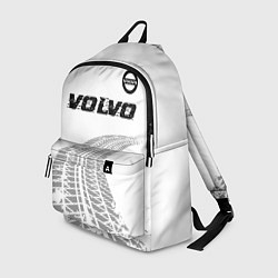 Рюкзак Volvo speed на светлом фоне со следами шин: символ