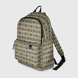 Рюкзак Золотисто-коричневая симметрия, цвет: 3D-принт