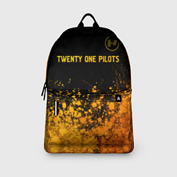 Рюкзак Twenty One Pilots - gold gradient: символ сверху, цвет: 3D-принт — фото 2